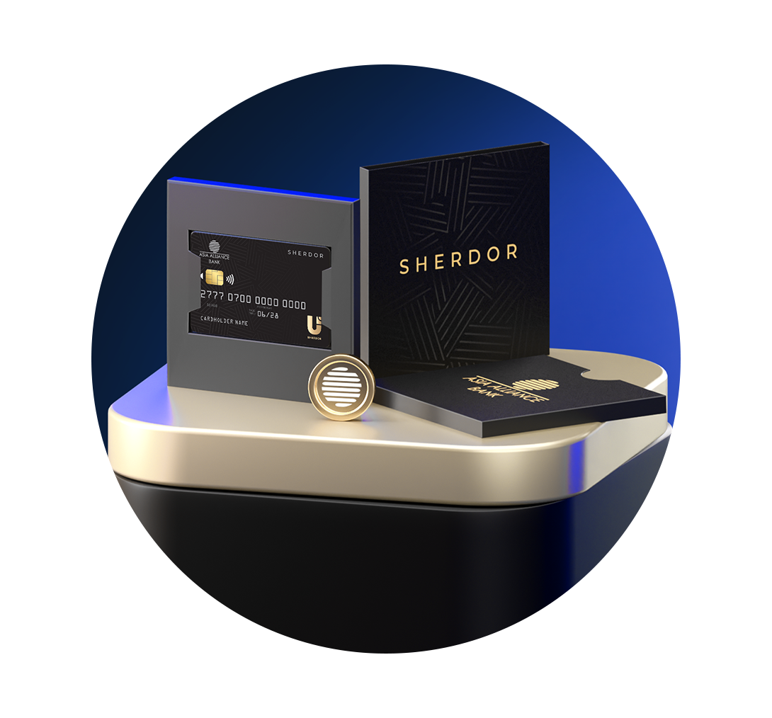 Premium toifadagi Uzcard Sherdor bank kartasi 